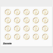 Ontwerp uw eigen aangepaste moderne logo-bedrijf ronde sticker (Vel)