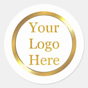 Ontwerp uw eigen aangepaste moderne Logo-bedrijf Ronde Sticker