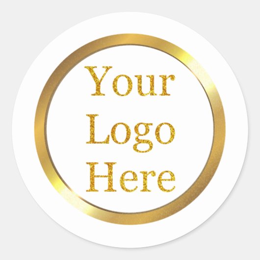 Ontwerp uw eigen aangepaste moderne logo-bedrijf ronde sticker (Voorkant)