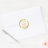 Ontwerp uw eigen aangepaste moderne logo-bedrijf ronde sticker (Envelop)