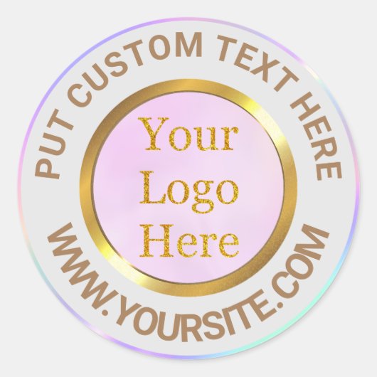 Ontwerp uw eigen aangepaste moderne logo-bedrijf ronde sticker (Voorkant)