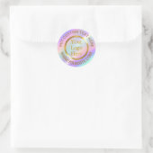 Ontwerp uw eigen aangepaste moderne logo-bedrijf ronde sticker (Tas)