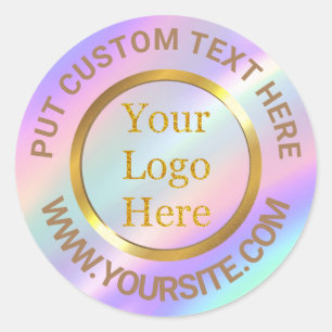 Ontwerp uw eigen aangepaste moderne logo-bedrijf ronde sticker