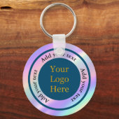 Ontwerp uw eigen aangepaste moderne Logo-bedrijf Sleutelhanger (Voorkant)