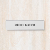 Ontwerp uw eigen aangepaste naam Deur Sign Sjabloo Deurbordje (Voorkant)