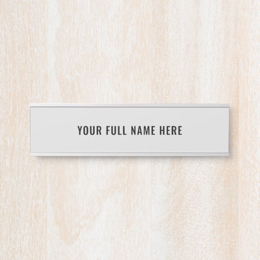 Ontwerp uw eigen aangepaste naam Deur Sign Sjabloo Deurbordje (Voorkant)