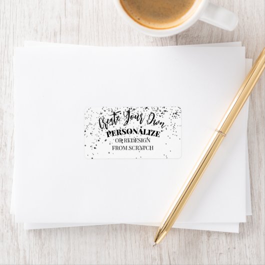 Ontwerp uw eigen aangepaste ontwerp etiket (Insitu)