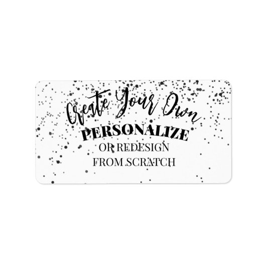 Ontwerp uw eigen aangepaste ontwerp etiket (Voorkant)