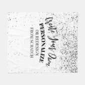 Ontwerp uw eigen aangepaste ontwerp fleece deken (Voorkant (Horizontaal))