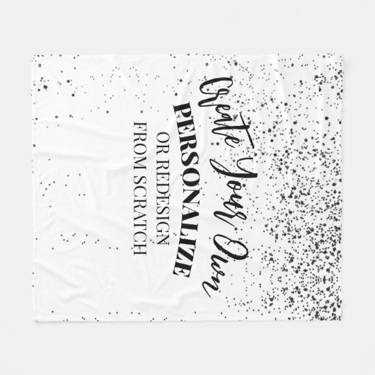 Ontwerp uw eigen aangepaste ontwerp fleece deken (Voorkant (Horizontaal))