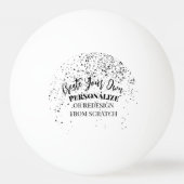 Ontwerp uw eigen aangepaste ontwerp pingpongbal (Voorkant)