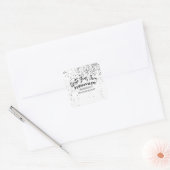 Ontwerp uw eigen aangepaste ontwerp vierkante sticker (Envelop)