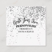 Ontwerp uw eigen aangepaste ontwerp vierkante visitekaartje (Voorkant)