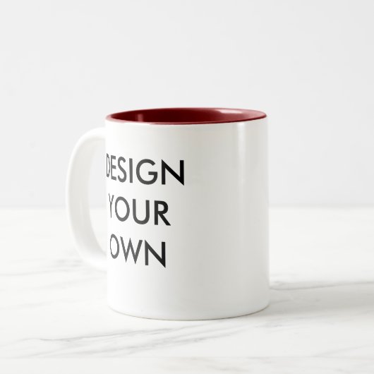 Ontwerp uw eigen aangepaste, op maat gesneden Mok (Voorkant links)