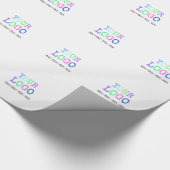 Ontwerp uw eigen aangepaste persoonlijke Logo Cadeaupapier (Hoek)