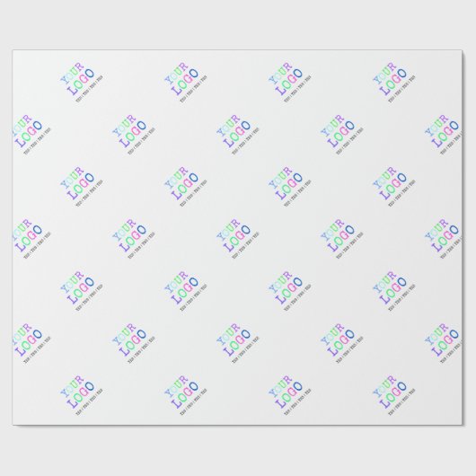 Ontwerp uw eigen aangepaste persoonlijke Logo Cadeaupapier (Vlak)