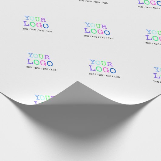 Ontwerp uw eigen aangepaste persoonlijke Logo Cadeaupapier (Hoek)