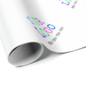 Ontwerp uw eigen aangepaste persoonlijke Logo Cadeaupapier (Rol Hoek)