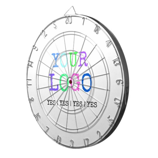 Ontwerp uw eigen aangepaste persoonlijke Logo Dartbord (Voorkant Rechts)