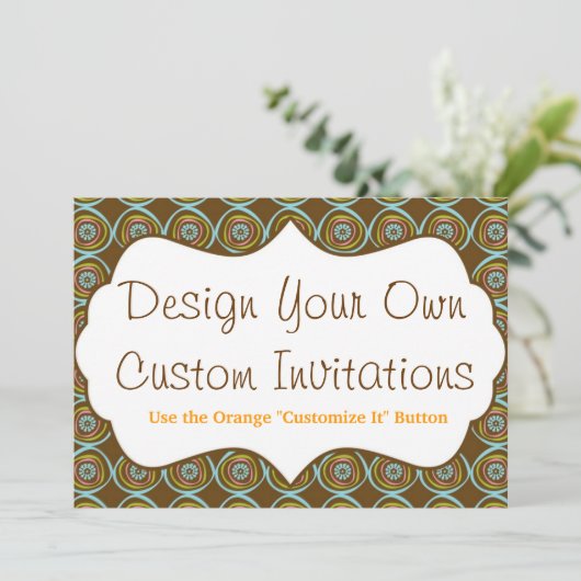 Ontwerp uw eigen aangepaste persoonlijke uitnodigi kaart (Staand voorkant)