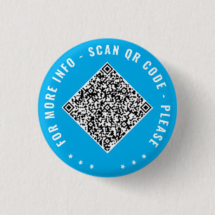Ontwerp uw eigen aangepaste QR-code knop voorbeeld Ronde Button 3,2 Cm