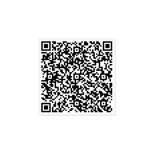 Ontwerp uw eigen aangepaste QR-code rubberen stemp Rubberstempel (Afrduk)