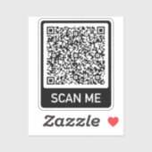 Ontwerp uw eigen aangepaste QR-code Sticker Sjablo (Vel)