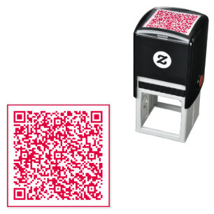 Ontwerp uw eigen aangepaste QR-code Zelfinkkend st Zelfinktende Stempel