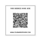 Ontwerp uw eigen aangepaste QR-code Zelfinktstempe Zelfinktende Stempel (Design)