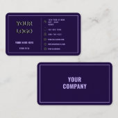 Ontwerp uw eigen aangepaste sjabloon voor visiteka visitekaartje (Voorkant / Achterkant)