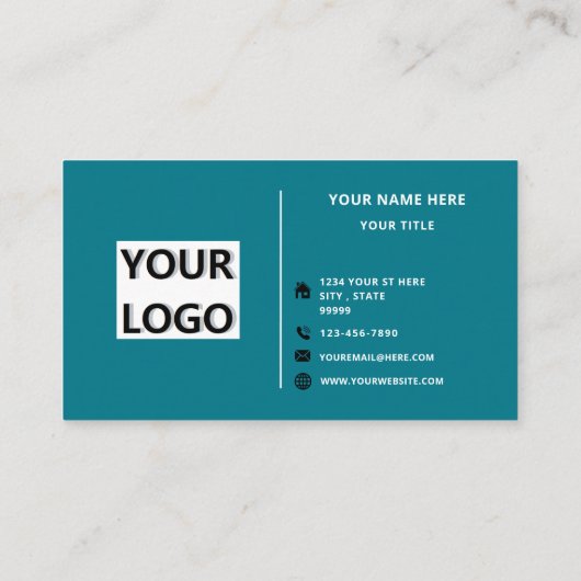 Ontwerp uw eigen aangepaste sjabloon voor visiteka visitekaartje (Achterkant)