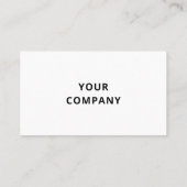 Ontwerp uw eigen aangepaste sjabloon voor visiteka visitekaartje (Achterkant)