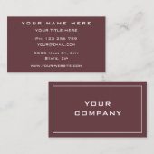 Ontwerp uw eigen aangepaste sjabloon voor visiteka visitekaartje (Voorkant / Achterkant)