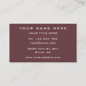 Ontwerp uw eigen aangepaste sjabloon voor visiteka visitekaartje (Voorkant)