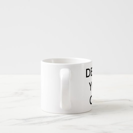 Ontwerp uw eigen, aangepaste, speciale Espresso Cu Kop (Achterkant)