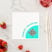 Ontwerp uw eigen aangepaste tekst en QR-code serve Servet (Insitu)