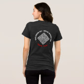 Ontwerp uw eigen aangepaste tekst en QR-code Tri-Blend Shirt (Achterkant volledig)