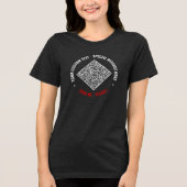 Ontwerp uw eigen aangepaste tekst en QR-code Tri-Blend Shirt (Voorkant)