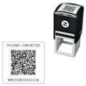 Ontwerp uw eigen aangepaste tekst QR code stempel (In situ)