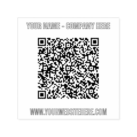 Ontwerp uw eigen aangepaste tekst QR code stempel (Design)