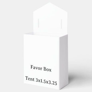 Ontwerp uw eigen aangepaste Tent 3x1.5x3.25 Bedankdoosjes