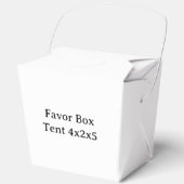 Ontwerp uw eigen aangepaste tent 4x2x5 bedankdoosjes (Voorkant)