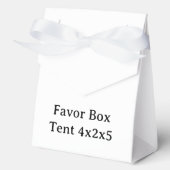 Ontwerp uw eigen aangepaste Tent 4x2x5 Bedankdoosjes (Voorkant)