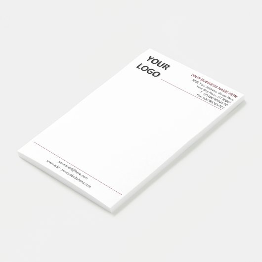 Ontwerp uw eigen aangepaste zakelijke Post-it® not Notes (Schuin)