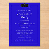 Ontwerp uw eigen acryl Afstuderen uitnodiging (Voorkant)