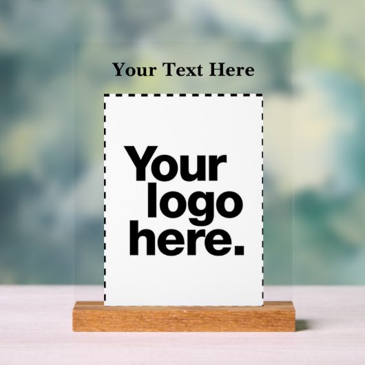 Ontwerp uw eigen acryl bord (Neutraal)