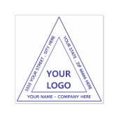Ontwerp uw eigen adres driehoek stempel Sjabloon (Design)