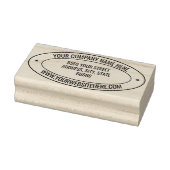 Ontwerp uw eigen adres Oval Rubber Stamp Sjabloon Rubberstempel (Stempel)