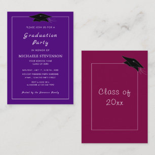 Ontwerp uw eigen Afstuderen uitnodiging Sjabloon