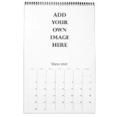 ontwerp uw eigen agenda voor één pagina kalender (Mar 2026)